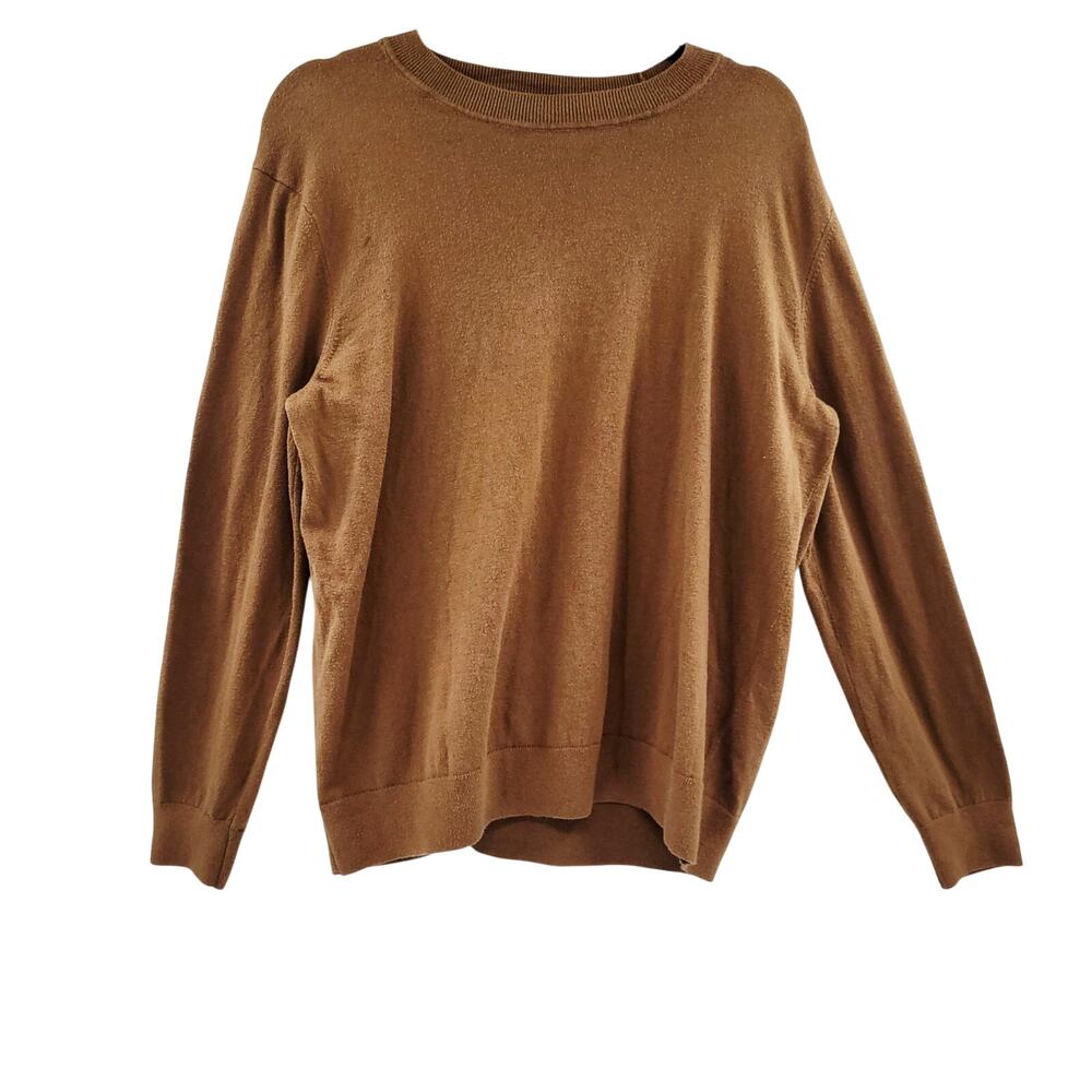 Banana Republic Everyday Sweater Knit Camel Brown Lightweight Men's Size L